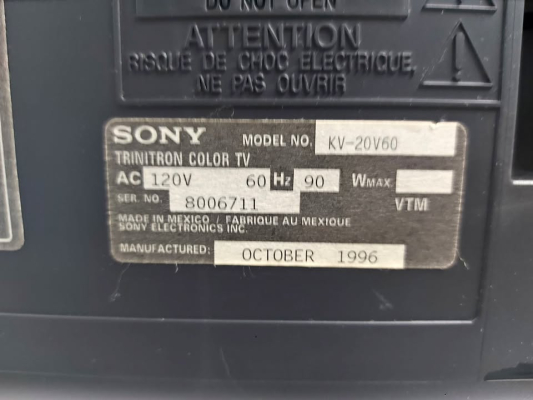 Sony KV-20V60