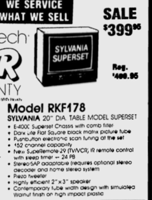Sylvania RXH169 WA02