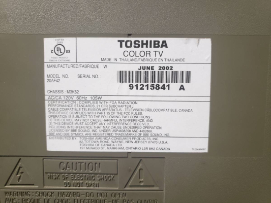 Toshiba 20AF42