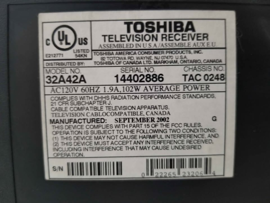 Toshiba 32A42A