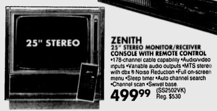 Zenith SS2502VK