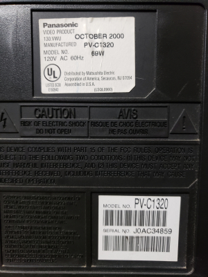 Panasonic PV-C1320