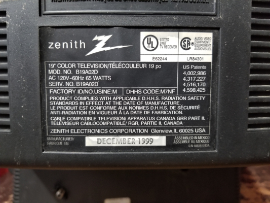 Zenith B19A02D