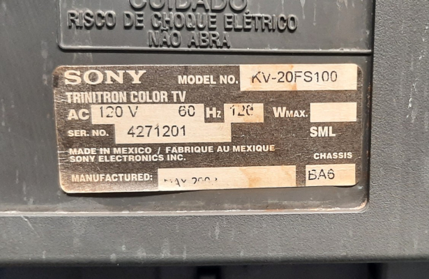 Sony KV-20FS100