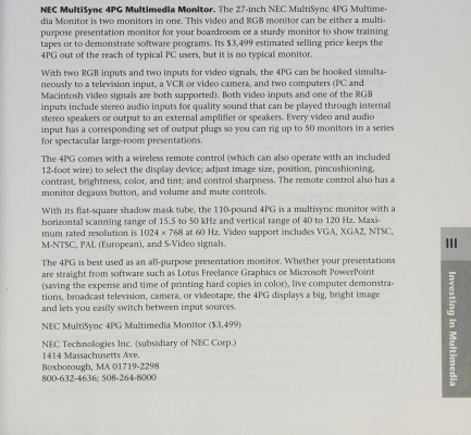 NEC MultiSync 4PG (PG-2740)