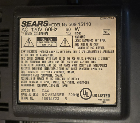 Sears 509.15110