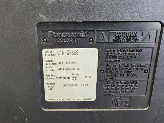 Panasonic CTN-2766S