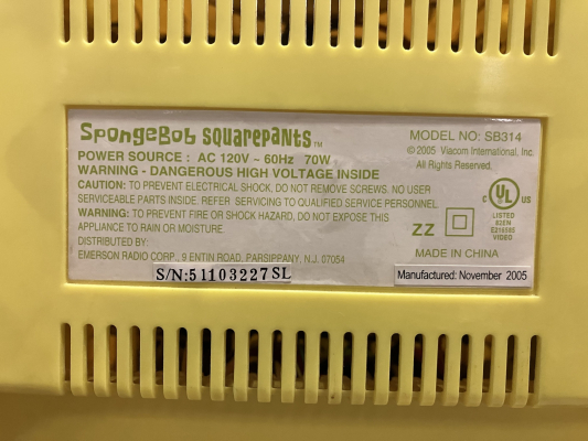 Emerson Spongebob Squarepants SB314