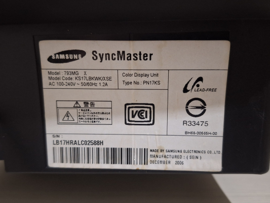 Samsung  SyncMaster 793MG