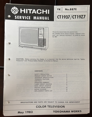 Click to view image in new tab Hitachi CT-1937