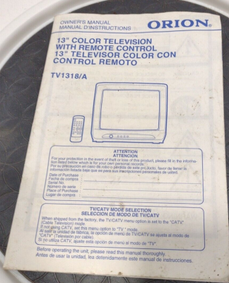Orion TV1318