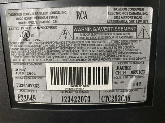 RCA F32649