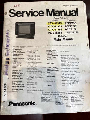 Click to view image in new tab Panasonic CTK-3198S