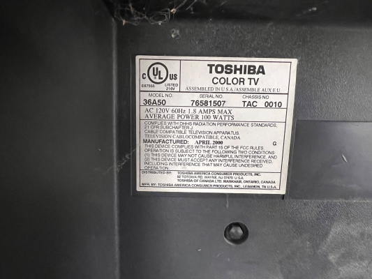 Toshiba 36A50
