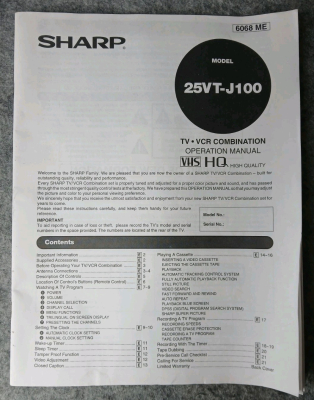 Sharp 25VT-J100