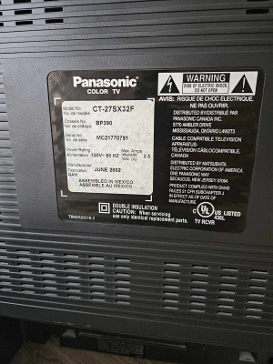 Click to view image in new tab Panasonic CT-27SX32F