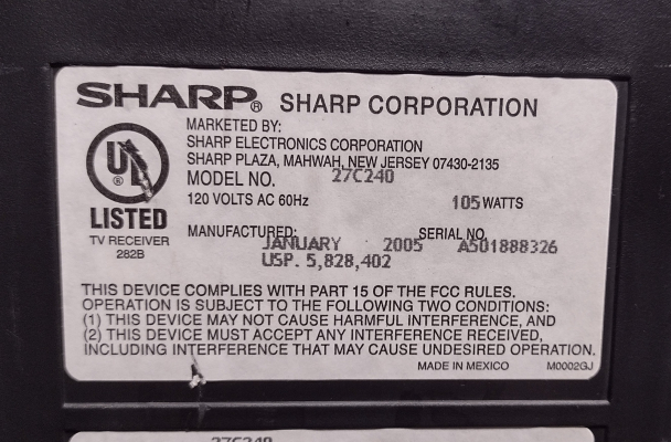 Sharp 27C240