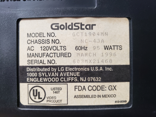 GoldStar GCT-1904MN