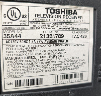 Toshiba 35A44