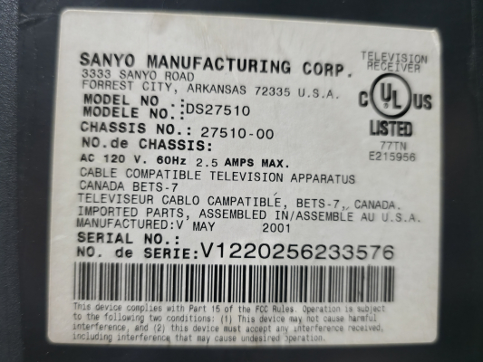 Sanyo DS27510