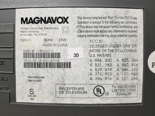 Magnavox 20MS2331/17