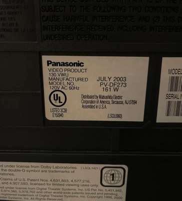 Panasonic PV-DF273