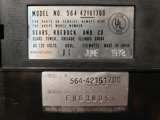 Click to view image in new tab Sears 564-42161700
