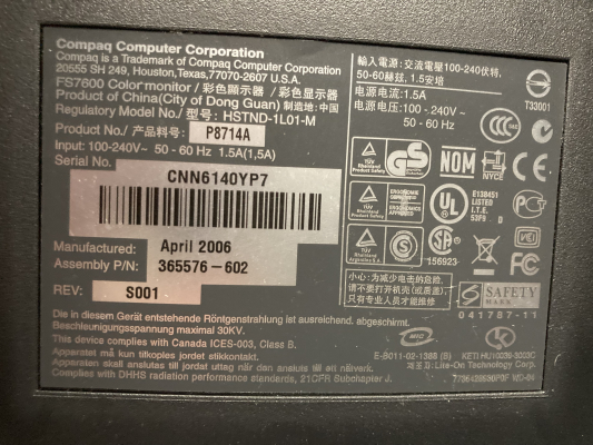 Compaq FS7600 (P8714A)