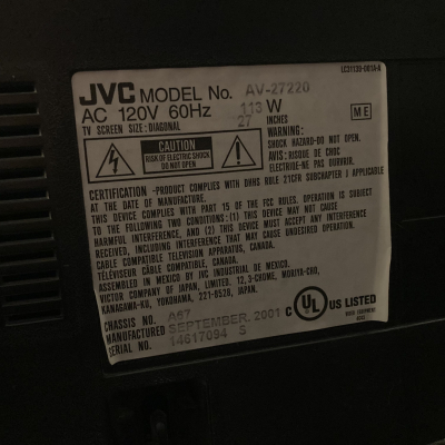 JVC AV-27220