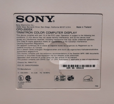 Sony CPD-200SX