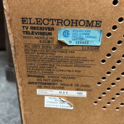 Electrohome 63CB17