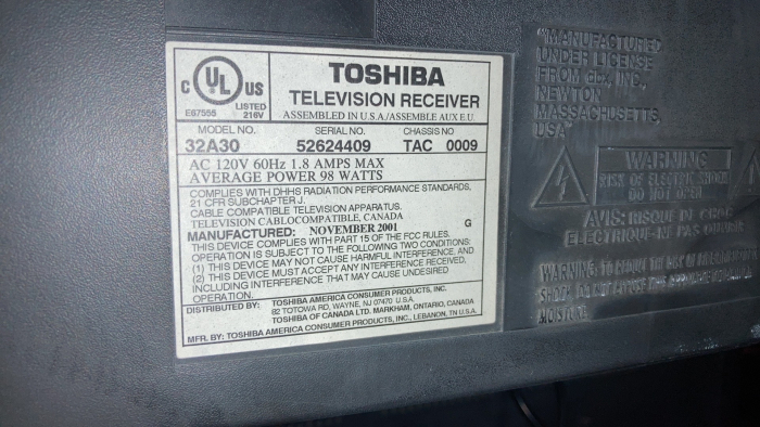Toshiba 32A30