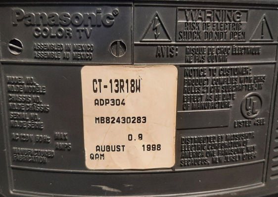 Panasonic CT-13R18W