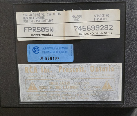 RCA FPR505W