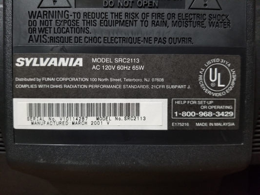Sylvania SRC2113