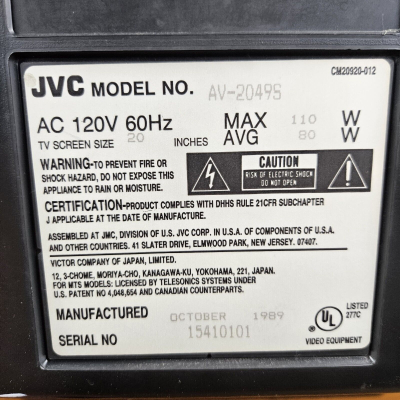 JVC AV-2049S