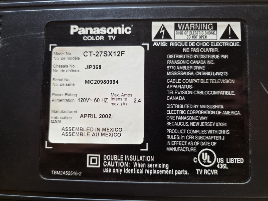 Panasonic CT-27SX12F
