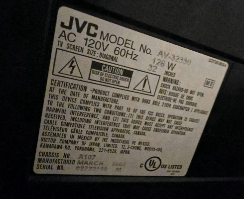 JVC AV-32330