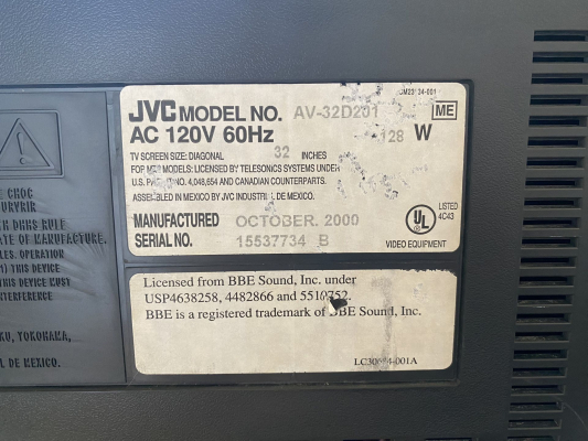 JVC AV-32D201 B