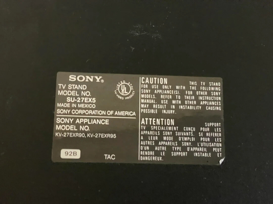 Sony KV-27EXR95