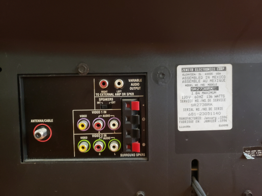 Zenith SR2738RK