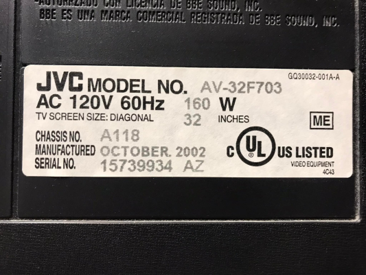 Click to view image in new tab JVC AV-32F703