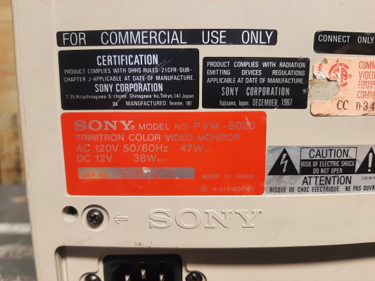 Sony PVM-8020