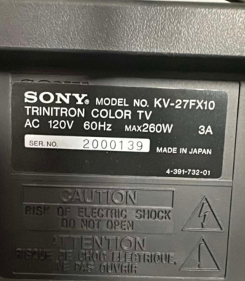 Sony KV-27FX10