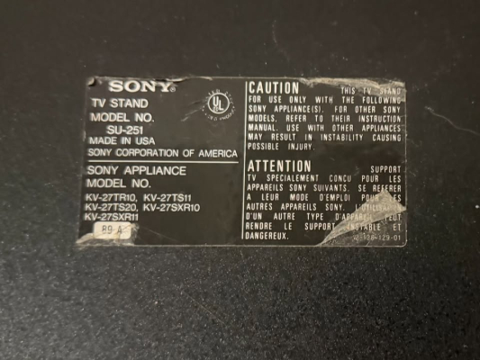 Sony KV-27XBR55