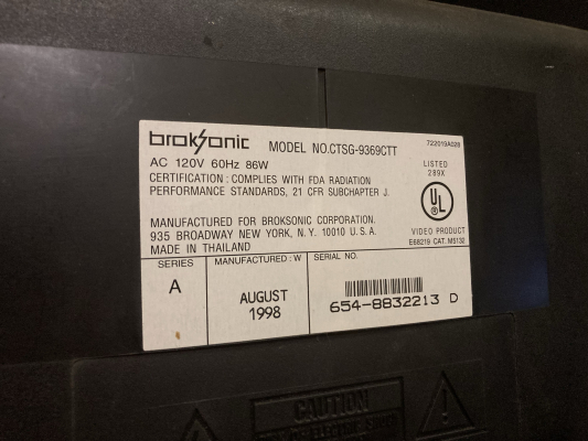 Broksonic CTSG-9369CTT