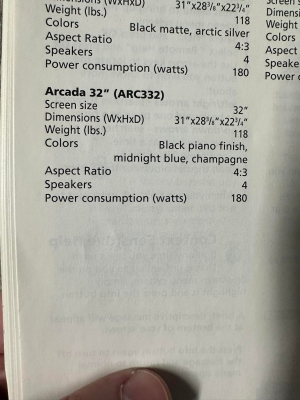 Loewe Arcada 32 (ARC 332 PB)