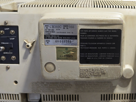 Click to view image in new tab Toshiba CB360C