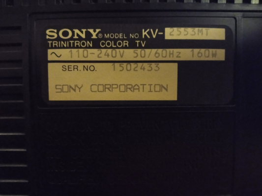 Sony KV-2553MT