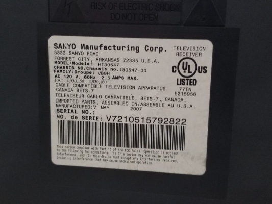 Sanyo HT30547
